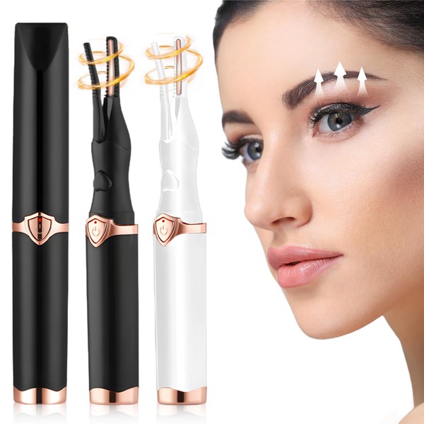 Rewdut Heated Eyelash Curler for Women, 2025 Upgraded Portable Electric