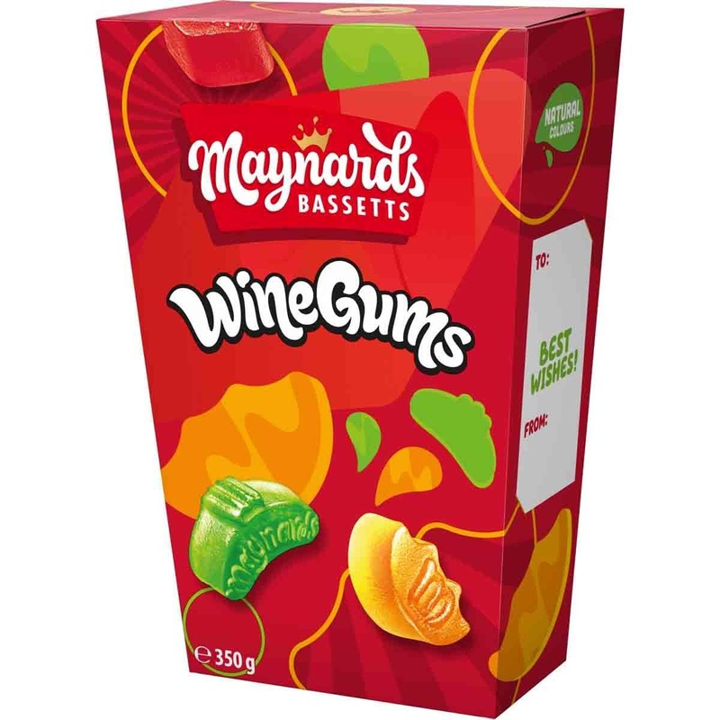 Maynards Bassetts Wine Gums Carton 350g (Pack of 1)