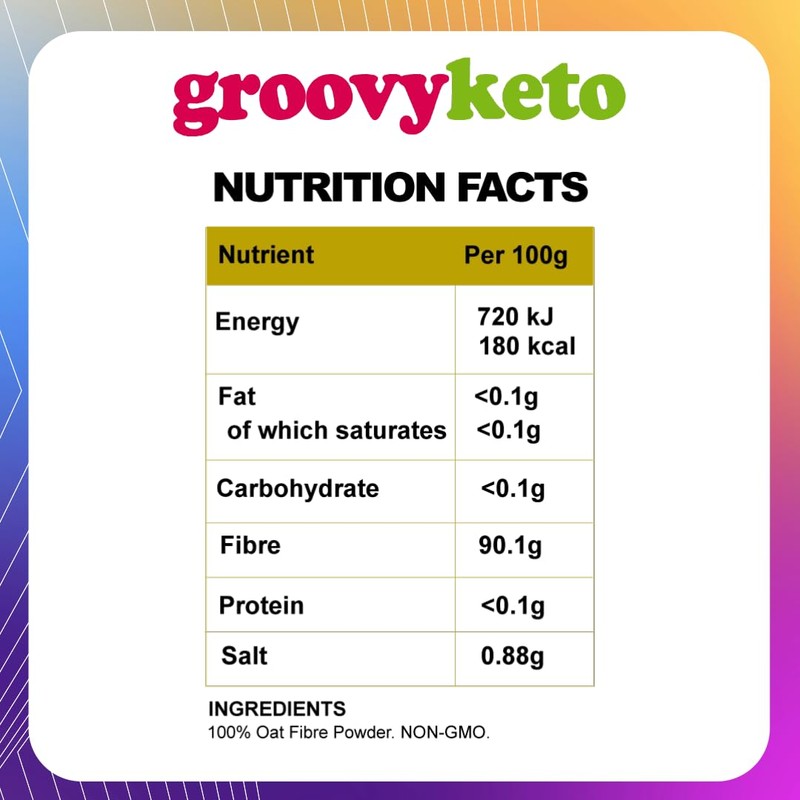 Groovy Keto Oat Fibre | 500g | Extra light and