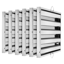 New Star Foodservice 54408 Stainless Steel Hood Filter 20" W x 25" H, Set of 6