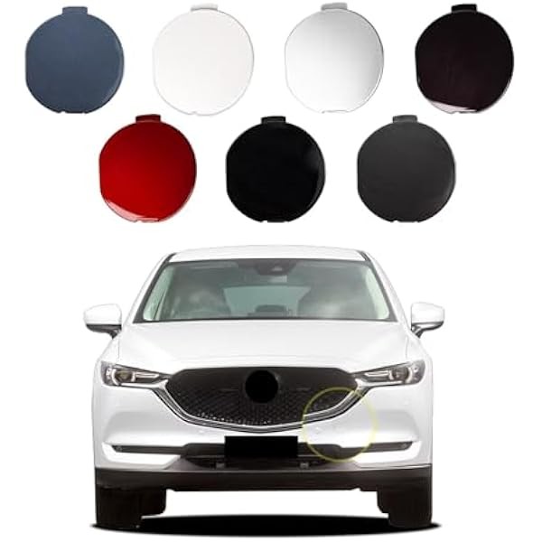 Car Front Bumper Tow Hook Cover Compatible with Mazda CX-5