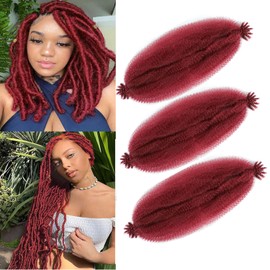 16Inch Afro Twist Hair 3Packs Springy Afro Twist Hair Crochet Braiding Hair (16 Inch (Pack of 3), Bug) …