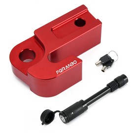 Tow Hitch Slider with Lock Pin & Trailer Hook Protection 45000 lbs Compatible with 3/4" D-Ring or Soft Shackle for Off-Road Trucks SUV Vehicle Towing Recovery Hitch Protection (Red)