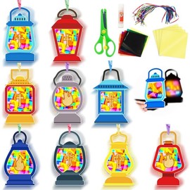 EggSun 36 Sets Easter Suncatchers Craft for Kids Jesus Light Ornaments Stained Glass Window Arts and Crafts Kit for Sunday School Holiday Birthday Project Home Party Favors Decorations Ages 4 8 12