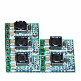 zmart 5個セット DC DC ステップダウン 降圧 コンバータ 可変 DC-DC 4.5-24V〜5V 3A 97.5％ 高効率 電源モジュール ミニモジュール 1.8V 2.5V 3.3V 5V 9V 12vDC-DCコンバーター 降圧モジュール ステップダウンモジュール 降圧レギュレーター 電圧レギュレーター 可変電源モジュール 電源降圧器 バックコンバーター