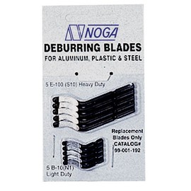 NOGA Replacement Deburring Blades - Blade Type: E-100/B-10 Pack of 5 Sets