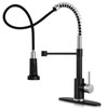 DJS Kitchen Faucets with Pull Down Sprayer Matte Black &