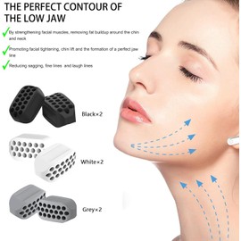 Jaw Exerciser for Man and Woman 3 Resistance Levels (6 pcs) BPA Free Silicone Jaw Exerciser Gum Tablets Jaw Trainer & Jaw Exerciser Shaper for Beginner, Intermediate & Advanced Users