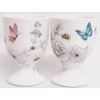 Secret Garden Egg Cups Set of 2 Fine China Flowers