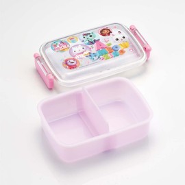 Skater RBF3ANAG-A Children's Lunch Box, 15.9 fl oz (450 ml), Fluffy Dome, Gabby Dollhouse Name, Antibacterial, Made in Japan