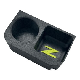 SpyderBands Cup Holder Compatible with Nissan 350Z 2003-2009 (Black with Neon Green Z)