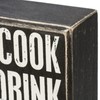 Primitives by Kathy 113137 Box Sign - You Cook I'll