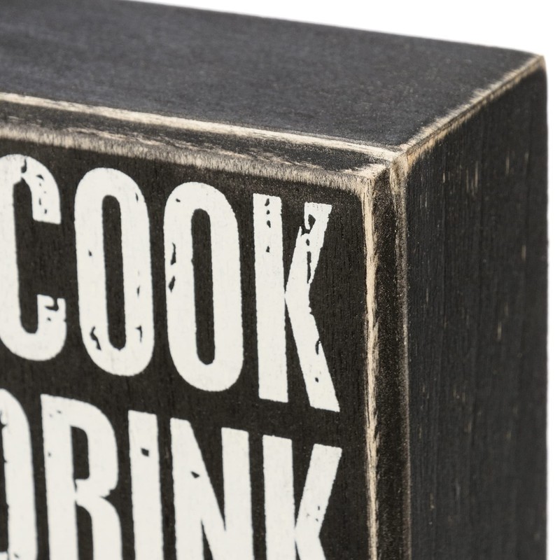 Primitives by Kathy 113137 Box Sign - You Cook I'll