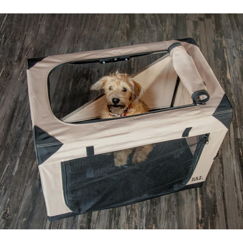 Pet Gear Insta-Fold Soft Crate for Dogs, 30", Ecru