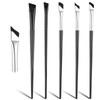 LXUEJIE 5 PCS Eyeliner Brushes Set, Black Fine Angled Eyebrow