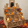 Thyle Cat Dia De Los Muertos Altar Ofrenda, Wooden Day