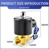 ERGAOBOY 3/8 inch BSP 24 V brass electromagnetic valve with