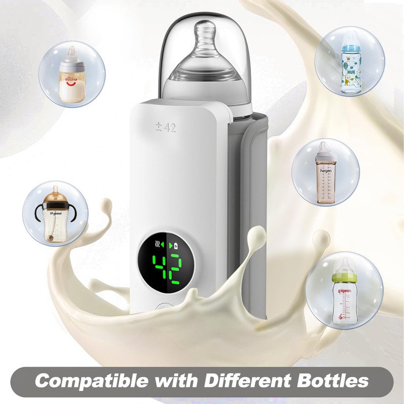 Portable Bottle Warmer for Travel,Baby Breastmilk and Formula Bottle Warmer,