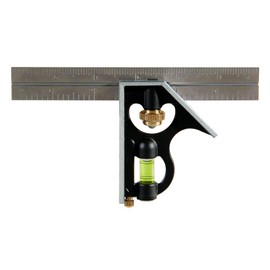 Empire Level E255 6-Inch Pocket Combination Square With Etched Stainless Steel Blade, Graduations and True Blue Vial