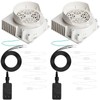 Ceenna 2 Set White Air Blower for Inflatables Replacement, 12v