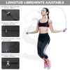 Cuerda para saltar crossfit box salto rapido tamaño ajustable mangos