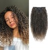 Curly Clip in Hair Extensions for Black Women 6PCS Protein