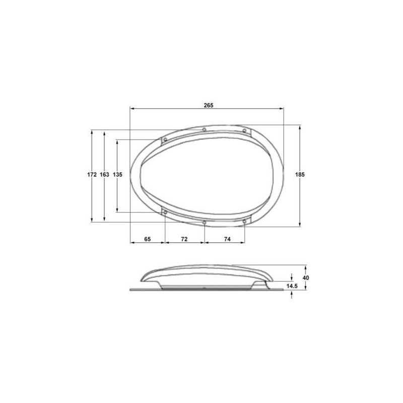 LOW PROFILE BLACK ROOF AIR DUCT VENT VENTILATOR HORSEBOX CARAVAN
