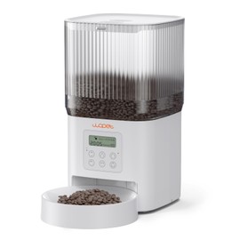 WOPET Automatic Cat Feeder, 4L Timed Dog Feeder with 180-Day Battery Life, Programmable Cat Food Dispenser Control 1-6 Meals Per Day, Automatic Pet Feeder for Dry Food with Stainless Steel Bowl