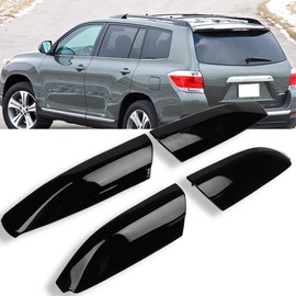 cciyu Roof Rack Rail End Cover for Toyota Highlander 2008-2013 Roof Rack Rails End Cap Protection Cover