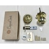 Door Knob, Indoor Grip Ball (Ball Shape, Keyed, Polished Brass)