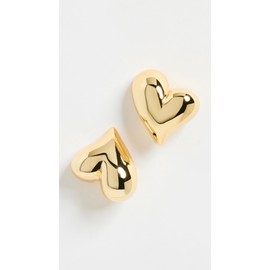Jenny Bird Women's Art Heart Button Earrings, High Polish Gold, One Size