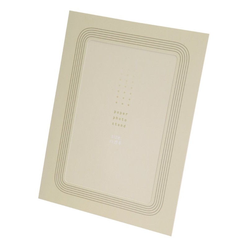 Chikuma 09200-1 Photo Frame Paper Photo Stand Postcards Line Cream