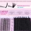 Thick Cluster Lashes 100D Individual Eyelashes D Curl Lashes Individual