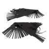 KIMISS Motorcycle Floorboard Fringe, 2Pcs Motorcycle Floorboard Fringe PU Leather