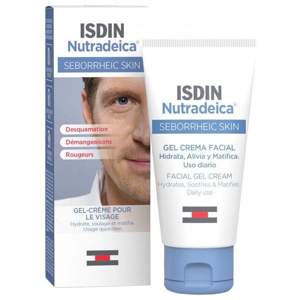Isdin Nutradeica Facial Gel-Cream 50ml (1.69oz) hydrates,soothes & matifies