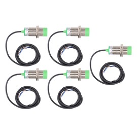 5 Pcs Proximity Sensor PNP Normally Open 15mm Detection IP65 Inductive Proximity Sensor Detection Switch 6‑36VDC
