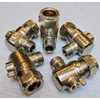 TC Chrome 15mm x 3/8" Angled Flat Faced Isolating Valve