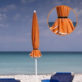 Woanger 12 Pcs Umbrella Strap Securing Straps for Parasol Patio Umbrella Bungee Strap with Ball Reusable Outdoor Umbrella Strap Flexible Umbrella Tie for Multipurpose Patio Umbrella Accessory (Black)