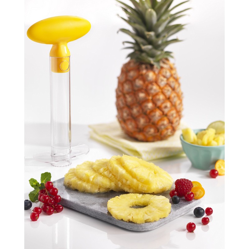 TEFAL Decoupe ananas K2080714 jaune et transparent