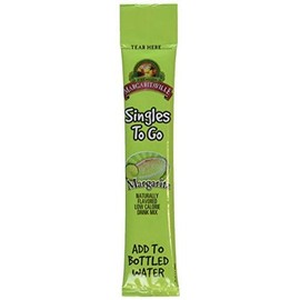 Margaritaville Singles To Go Water Drink Mix - Margarita Flavored, Non-Alcoholic Powder Sticks (3 Boxes with 6 Packets Each - 18 Total Servings)