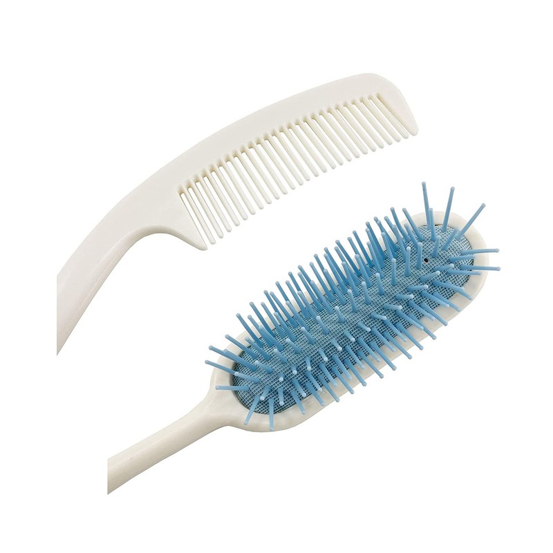 Makihoma Long Reach Handled Comb and Hair Brush Set