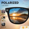 Sunglasses Men-Ultra Light Rectangular Polarized Sunglasses for Women, UV400 Protection,