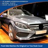 A ABSOPRO CALICHE BLUE FRONT BUMPER TOW HOOK COVER CAP
