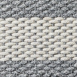 TAG 18" x 30" Handwoven Doormat Gray Stripes Rectangle Indoor and Outdoor Everyday All Seasons 1'6" x 2'6" Polypropylene Grey Door Welcome Mat Mudroom Mud Room Entryway Foyer Decor Decoration