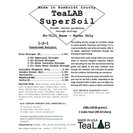 Potting Soil : TeaLAB Super Soil : NPK 1-2-1 : 1 Cubic Foot