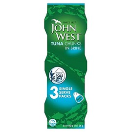 John West Tuna Chunks in Brine (3x80g) - Pack of 6