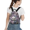 Snilety Gothic Backpack Purses for Women Floral Skull Small Backpacks