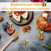 30 Pezzi Cucchiaino Bastoncini Miele Honey Dipper Stick, Spargimiele Legno