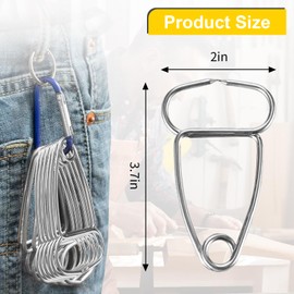 Miter Clamps 12 piece with Carabiner Clip for Wood Trims, Crown Molding, Picture Frames and Woodworking