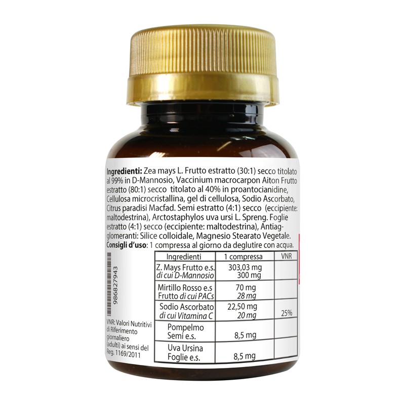 D - Mannosio e Cranberry 40% PAC Mirti Complex con